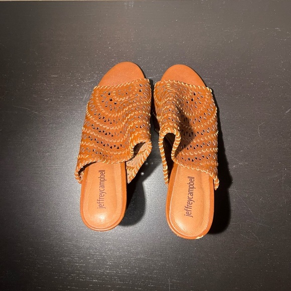 Jeffrey Campbell Brown Leather Mules - Picture 5 of 6